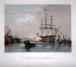 Gosport, Flag Ship Saluting