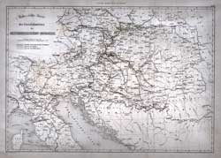Uebersichts-Karte des Eisenbahnnetzes Oesterreichischen-Monarchie