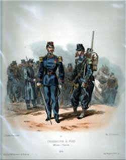 Chasseures a Pied.  Officier - Clairon.  1875.  12.