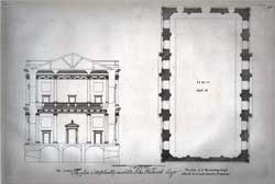 The plan of Banketting house... Vol. 1; Plate 12.