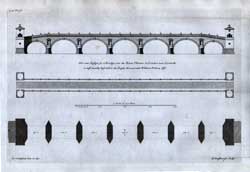 New Design for a Bridge over the River Thames at London near Lambeth....  Vol. 3, pl. 56.