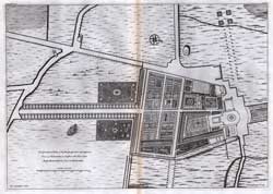 The Geometrical Plan of the House, Gardens... of Cholmondley in Chesire...  Vol. 3, pl. 79 - 80.