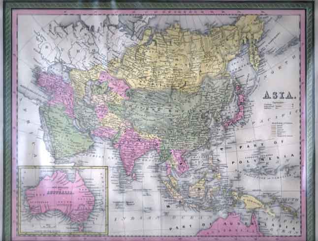 Map of Asia.