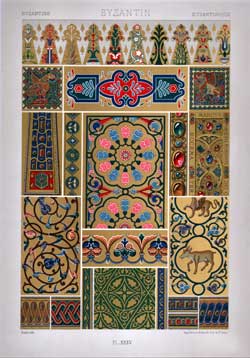 Art Byzantin (Byzantine).  Mosaiques, Emaux Filigranes et Broderies..  Pl. XXXV.