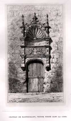 Chateau De Nantouillet; Petite Porte Dans La Cour